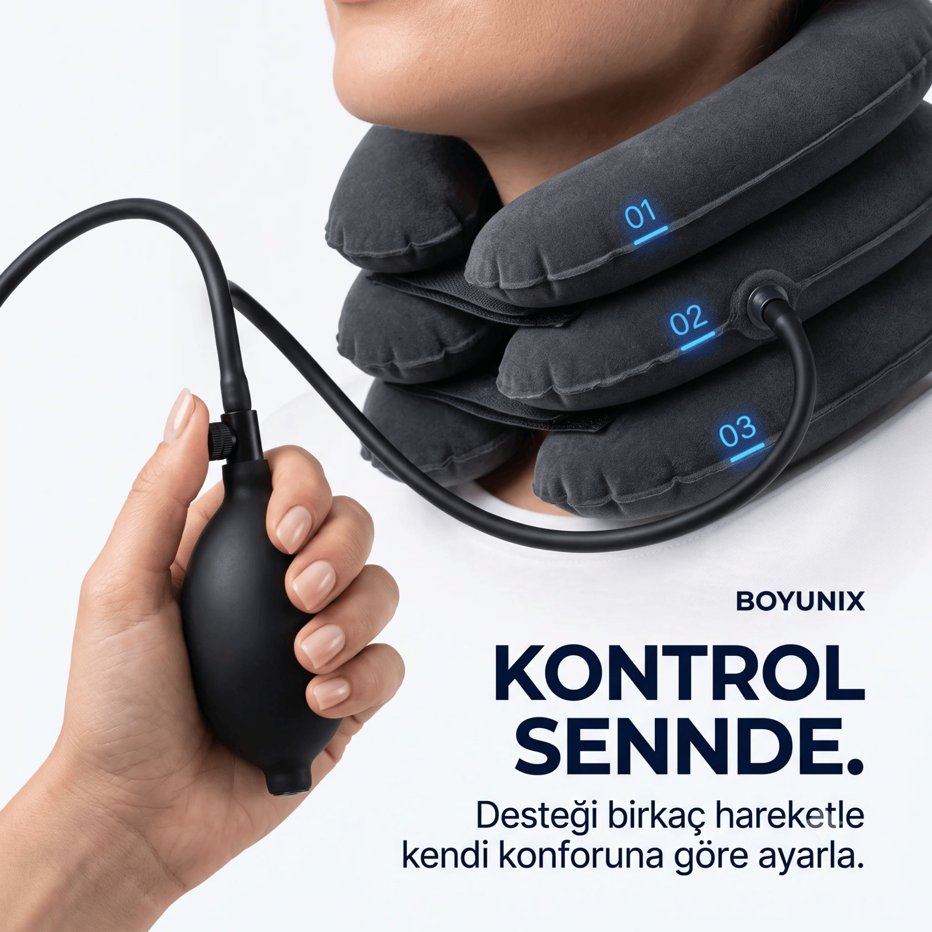 Boyunix™ Şişme Boyun Destek Yastığı